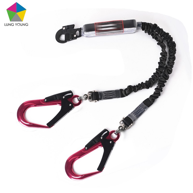 Bungetech™ Y-leg Shock Absorbing Lanyard Swivel Function